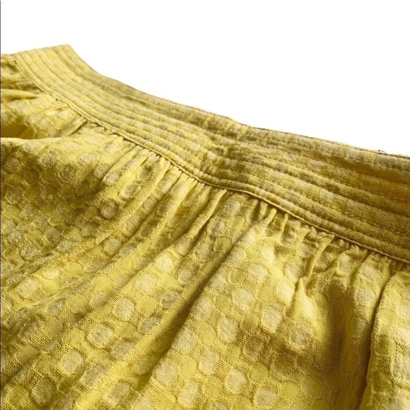 Francesca’s Alya Mustard Yellow Button Front Skirt - Picture 4 of 10